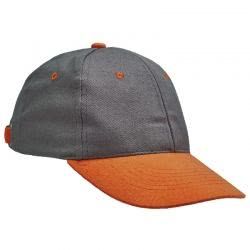 Работна шапка DESMAN сиво-оранж