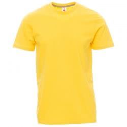 Мъжка работна тениска PAYPER SUNSET жълта