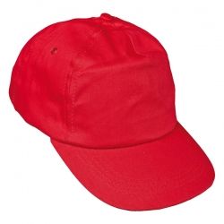 Работна шапка с козирка LEO RED