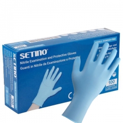SETINO NITRILE BLUE Еднократни ръкавици от нитрил