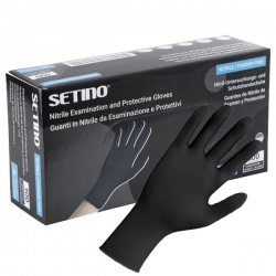 SETINO NITRILE BLACK STRONG Еднократни ръкавици от нитрил