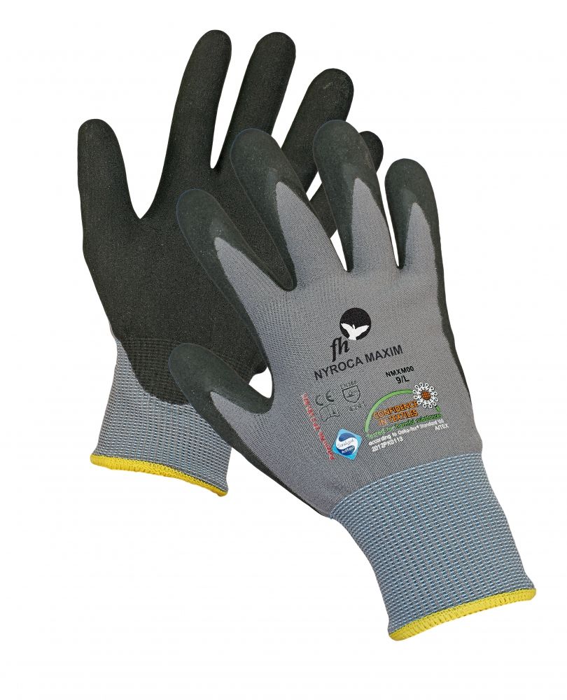 Ръкавици ръкавици топени в нитрил NYROCA MAXIM