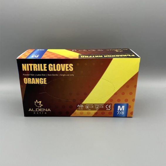 Работни нитрилни ръкавици TEMA / ORANGE