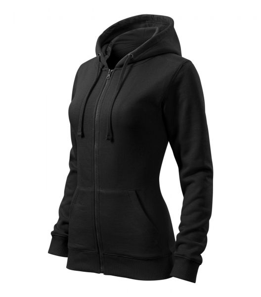 Дамски суитшърт с цип Trendy Zipper411 черен Дамски суитшърт с цип Trendy Zipper411 черен
