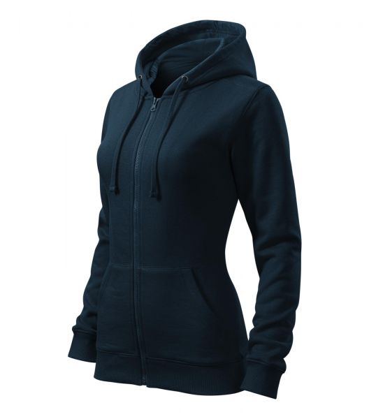 Дамски суитшърт с цип Trendy Zipper411 тъмно син Дамски суитшърт с цип Trendy Zipper411 тъмно син