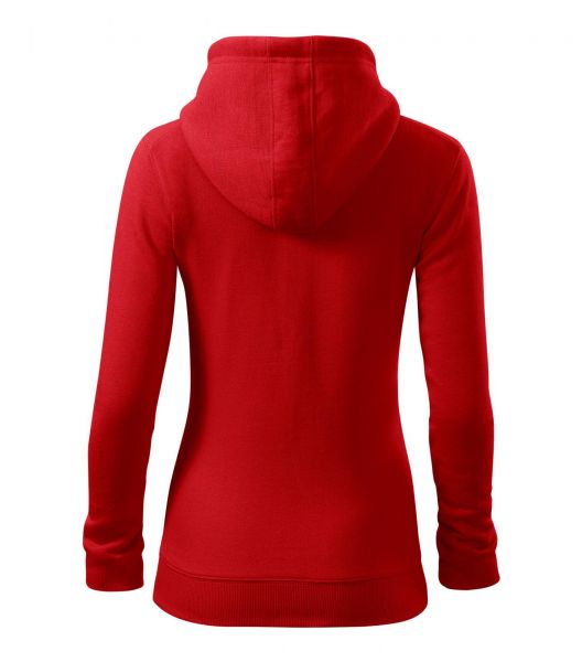 Дамски суитшърт с цип Trendy Zipper411 червен Дамски суитшърт с цип Trendy Zipper411 червен