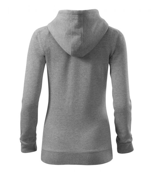 Дамски суитшърт с цип Trendy Zipper411 тъмно сив меландж Дамски суитшърт с цип Trendy Zipper411 тъмно сив меландж