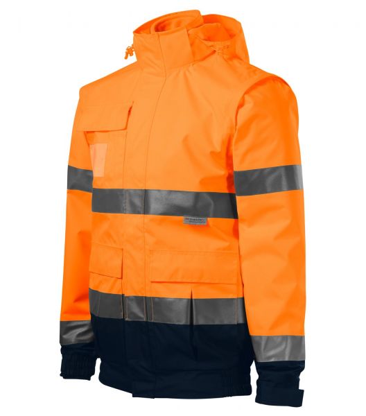 Сигнално работно яке унисекс HV Guard 4 in 15V2 ORANGE Сигнално работно яке унисекс HV Guard 4 in 15V2 ORANGE