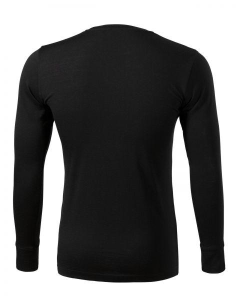 Мъжка блуза с дълъг ръкав Merino Rise LS159 черна Мъжка блуза с дълъг ръкав Merino Rise LS159 черна