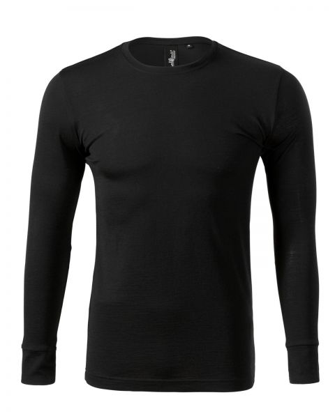 Мъжка блуза с дълъг ръкав Merino Rise LS159 черна Мъжка блуза с дълъг ръкав Merino Rise LS159 черна