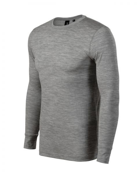 Мъжка блуза с дълъг ръкав Merino Rise LS159 сива Мъжка блуза с дълъг ръкав Merino Rise LS159 сива