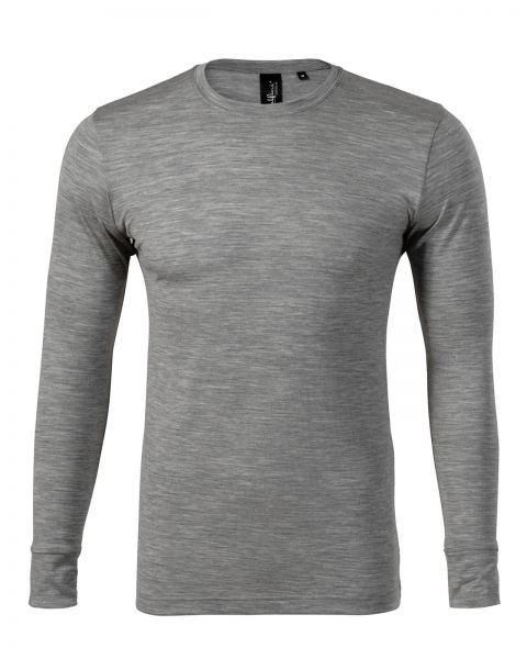 Мъжка блуза с дълъг ръкав Merino Rise LS159 сива Мъжка блуза с дълъг ръкав Merino Rise LS159 сива