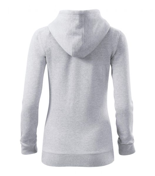 Дамски суитшърт с цип Trendy Zipper411 светло сив Дамски суитшърт с цип Trendy Zipper411 светло сив