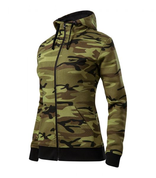 Работен дамски суитшърт Camo Zipper C20 олив Работен дамски суитшърт Camo Zipper C20 олив