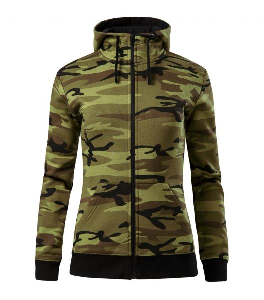 Работен дамски суитшърт Camo Zipper C20 олив Работен дамски суитшърт Camo Zipper C20 олив