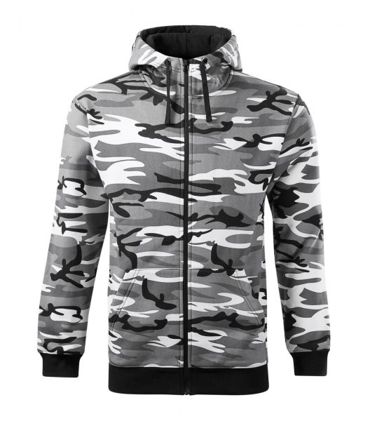 Работен мъжки суитшърт Camo Zipper C19 сив Работен мъжки суитшърт Camo Zipper C19 сив