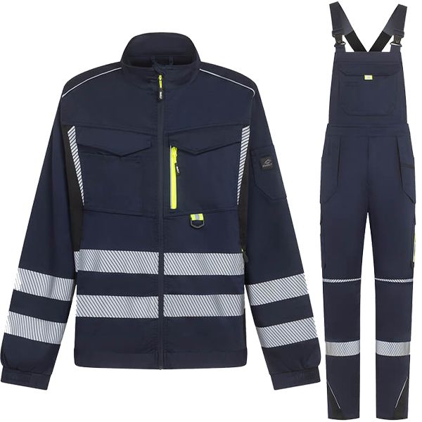 Работен комплект Drift Ref яке и полугащеризон тъмно син Работен комплект Drift Ref яке и полугащеризон тъмно син