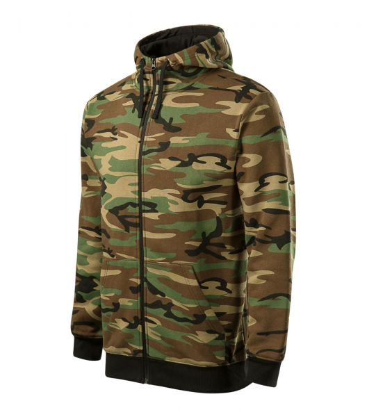 Работен мъжки суитшърт Camo Zipper C19 кафяв Работен мъжки суитшърт Camo Zipper C19 кафяв