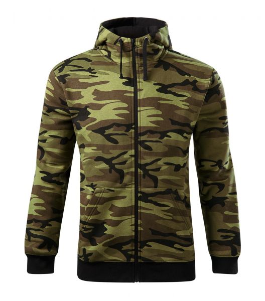 Работен мъжки суитшърт Camo Zipper C19 олив Работен мъжки суитшърт Camo Zipper C19 олив