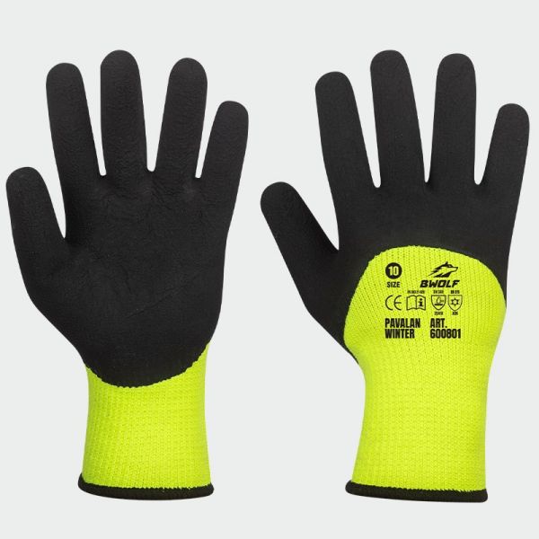 Латексови ръкавици BWOLF PAVALAN Winter Жълт цвят Латексови ръкавици BWOLF PAVALAN Winter Жълт цвят