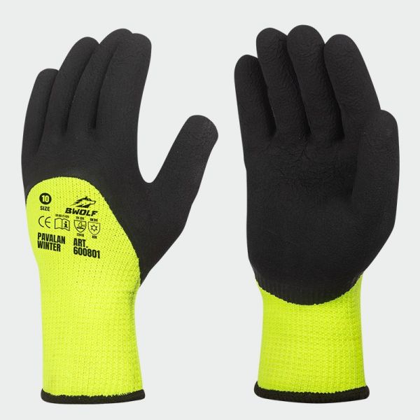 Латексови ръкавици BWOLF PAVALAN Winter Жълт цвят Латексови ръкавици BWOLF PAVALAN Winter Жълт цвят