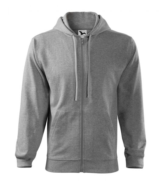 Мъжки суитшърт Trendy Zipper410 тъмно сив меландж Мъжки суитшърт Trendy Zipper410 тъмно сив меландж