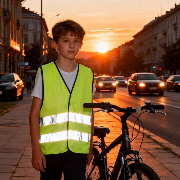 Детски светлоотразителен елек LYNX KIDS жълт Детски светлоотразителен елек LYNX KIDS жълт