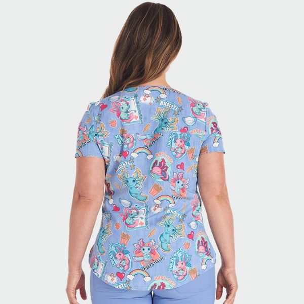 Медицинска туника CHEROKEE CK664 принт Awesome Axolotls Медицинска туника CHEROKEE CK664 принт Awesome Axolotls