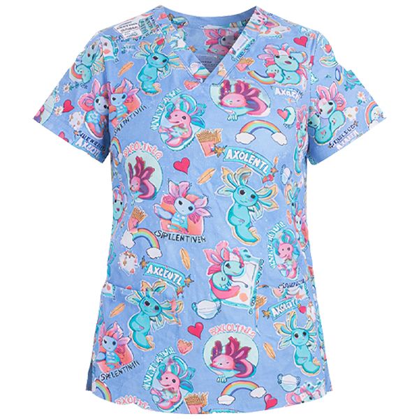 Медицинска туника CHEROKEE CK664 принт Awesome Axolotls Медицинска туника CHEROKEE CK664 принт Awesome Axolotls