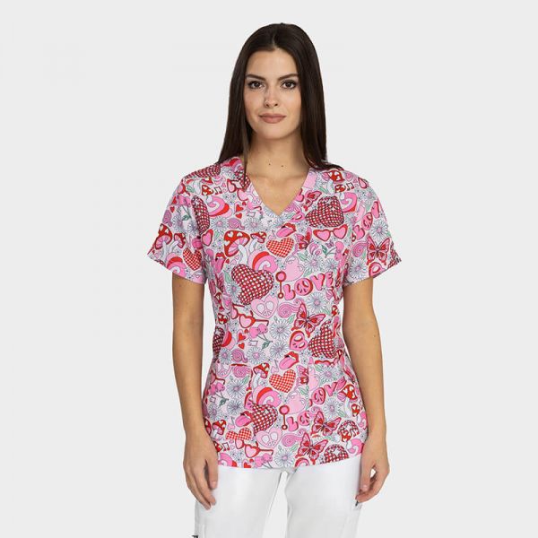 Медицинска туника ISABELLA принт Disco Love Медицинска туника ISABELLA принт Disco Love