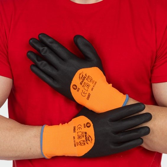 Нитрилни ръкавици BWOLF ORBIT LAB Оранжев цвят Нитрилни ръкавици BWOLF ORBIT LAB Оранжев цвят