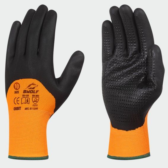 Нитрилни ръкавици BWOLF ORBIT LAB Оранжев цвят Нитрилни ръкавици BWOLF ORBIT LAB Оранжев цвят