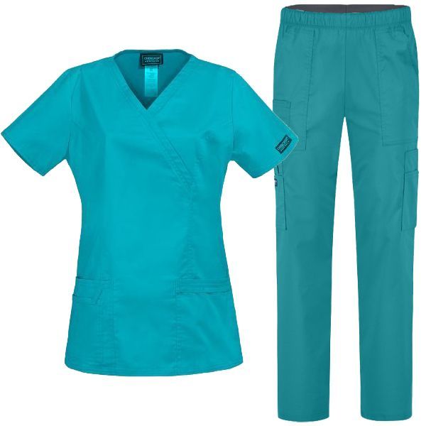 Дамски медицински комплект Cherokee Core Stretch WWE4728/WWE4005 тийл Дамски медицински комплект Cherokee Core Stretch WWE4728/WWE4005 тийл