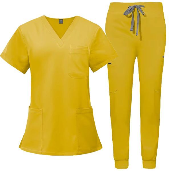 Медицински комплект Sunny туника и панталон жълт Медицински комплект Sunny туника и панталон жълт