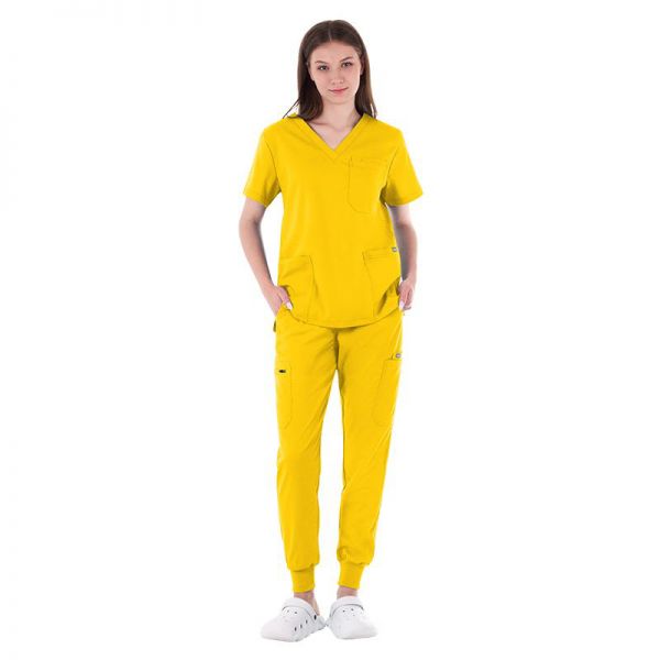 Медицински комплект Sunny туника и панталон жълт Медицински комплект Sunny туника и панталон жълт