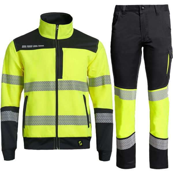 Работен комплект PRIMO HV LIGHT STRETCH яке и панталон жълт Работен комплект PRIMO HV LIGHT STRETCH яке и панталон жълт