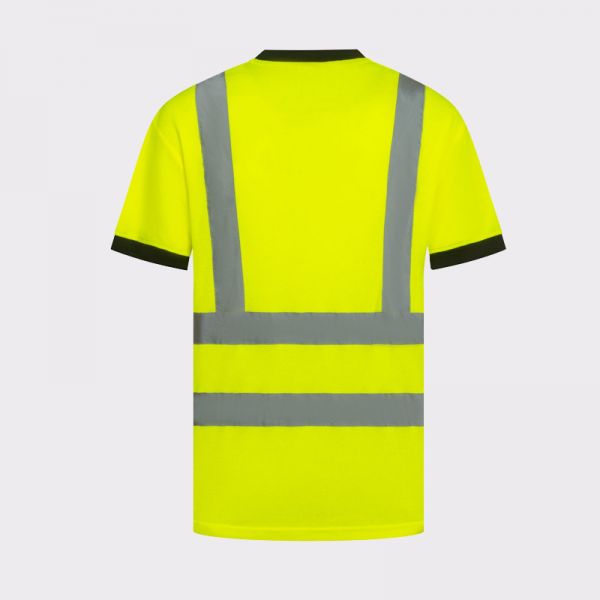Светлоотразителна тениска STAR Жълт цвят Светлоотразителна тениска STAR Жълт цвят