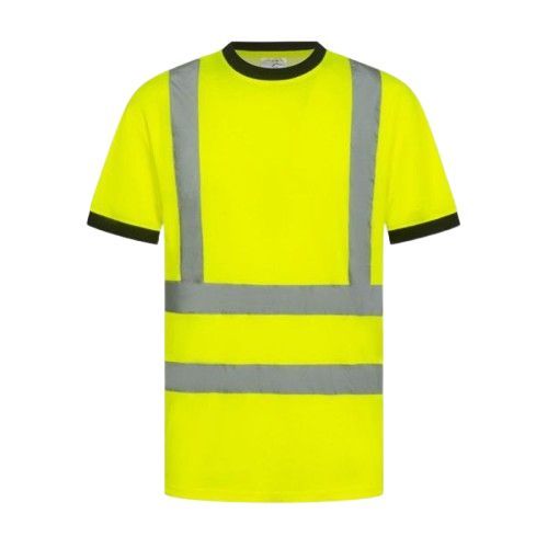Светлоотразителна тениска STAR Жълт цвят Светлоотразителна тениска STAR Жълт цвят