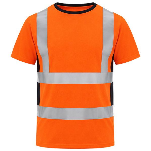 Светлоотразителна работна тениска EXETER оранжева Светлоотразителна работна тениска EXETER оранжева