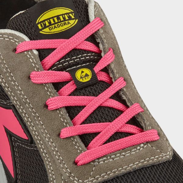Работни обувки DIADORA RUN A.BOX LOW S1PS FO SR ESD сиви/черни/розови Работни обувки DIADORA RUN A.BOX LOW S1PS FO SR ESD сиви/черни/розови