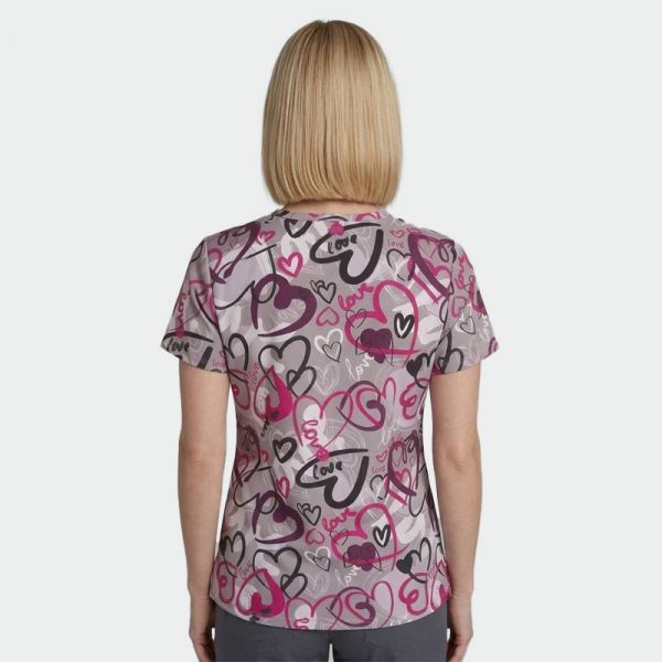 Медицинска туника MELINA принт Painted Hearts Медицинска туника MELINA принт Painted Hearts