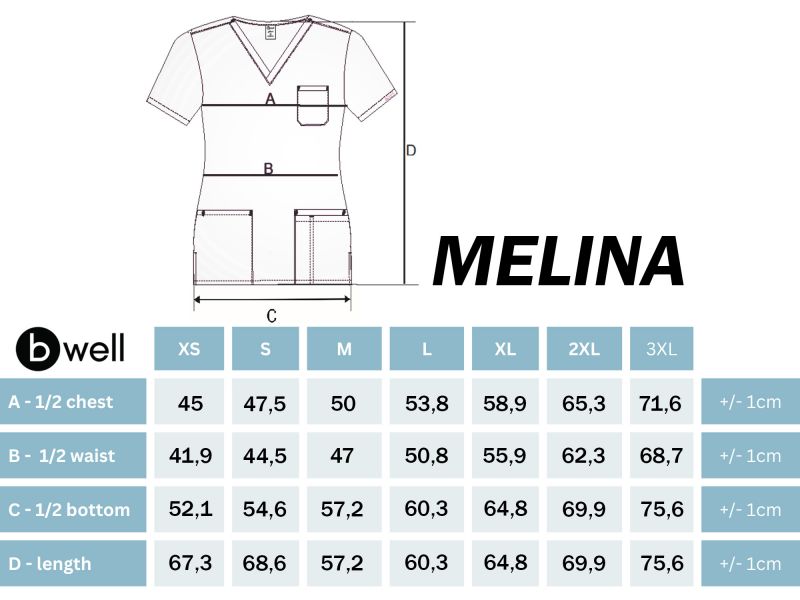 Медицинска туника MELINA принт Painted Hearts Медицинска туника MELINA принт Painted Hearts