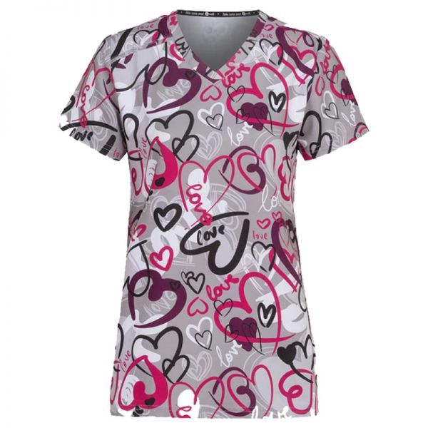 Медицински комплект Melina Painted Hearts и панталон Alessi черен Медицински комплект Melina Painted Hearts и панталон Alessi черен