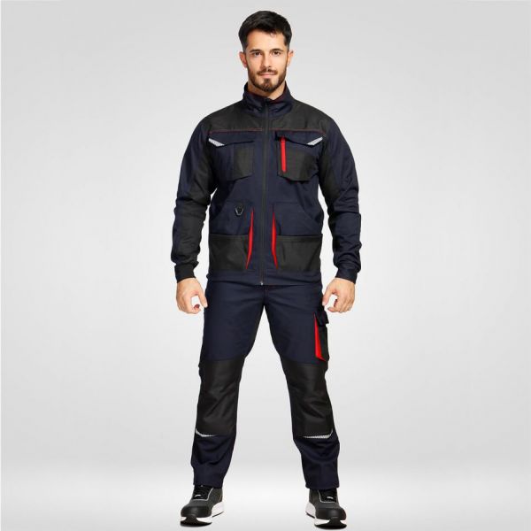 Работен панталон KASTOR STRETCH тъмно син/червен Работен панталон KASTOR STRETCH тъмно син/червен