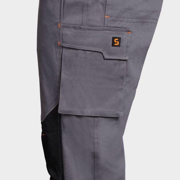 Работен полугащеризон MELBOURNE STRETCH сив/черен Работен полугащеризон MELBOURNE STRETCH сив/черен