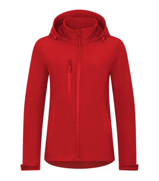 Работно дамско софтшелно яке Trail549 червен цвят Работно дамско софтшелно яке Trail549 червен цвят