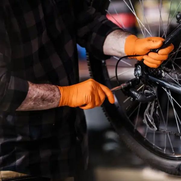 Еднократни нитрилни ръкавици GOGRIP оранжеви 4бр. Еднократни нитрилни ръкавици GOGRIP оранжеви 4бр.