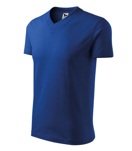 Работна унисекс тениска V-neck102 кралско синя Работна унисекс тениска V-neck102 кралско синя