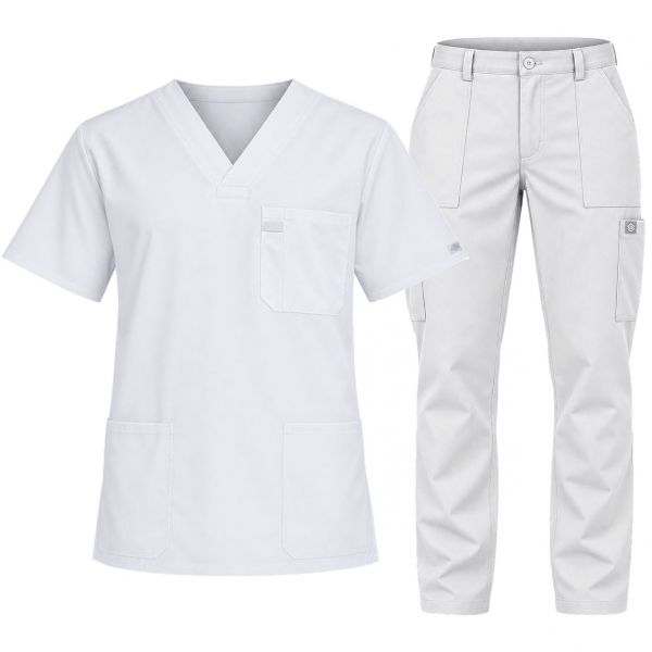 Мъжки медицински комплект DICKIES бял Мъжки медицински комплект DICKIES бял