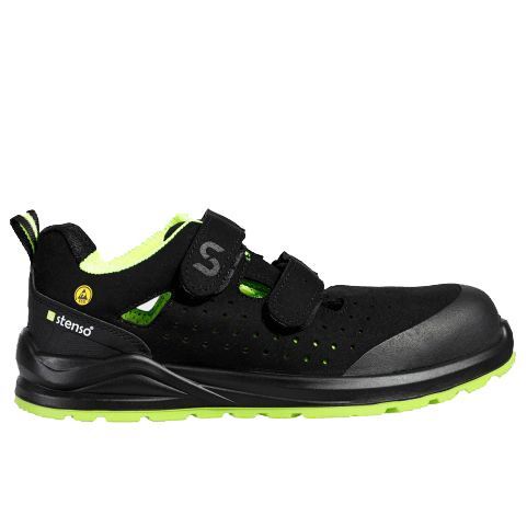 Работни сандали JETT S1PS ESD BLACK/GREEN Работни сандали JETT S1PS ESD BLACK/GREEN